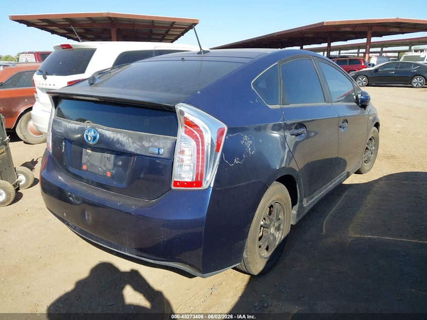2014 Toyota Prius VIN JTDKN3DU7E1765068 IAAI salvage auction — NORMAL WEAR, Clear-Dealer Only (Arizona), sold $1,500 on 2026-07-07 (photo 4)