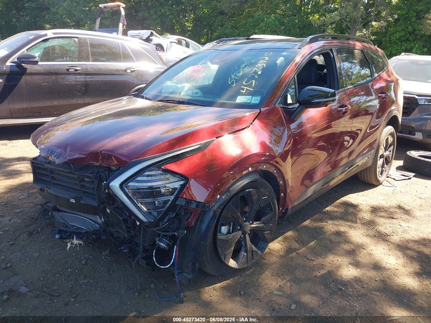 2025 Kia Sportage VIN KNDPZDDH7S7187226 IAAI salvage auction — FRONT END, Salvage Title, sold $7,275 on 2026-07-21 (photo 2)