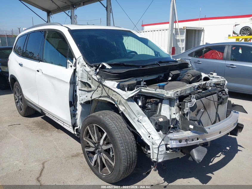 2022 Honda Pilot VIN 5FNYF5H67NB023985 IAAI salvage auction — FRONT END, Salvage Title, sold $10,200 on 2026-07-29 (photo 1)