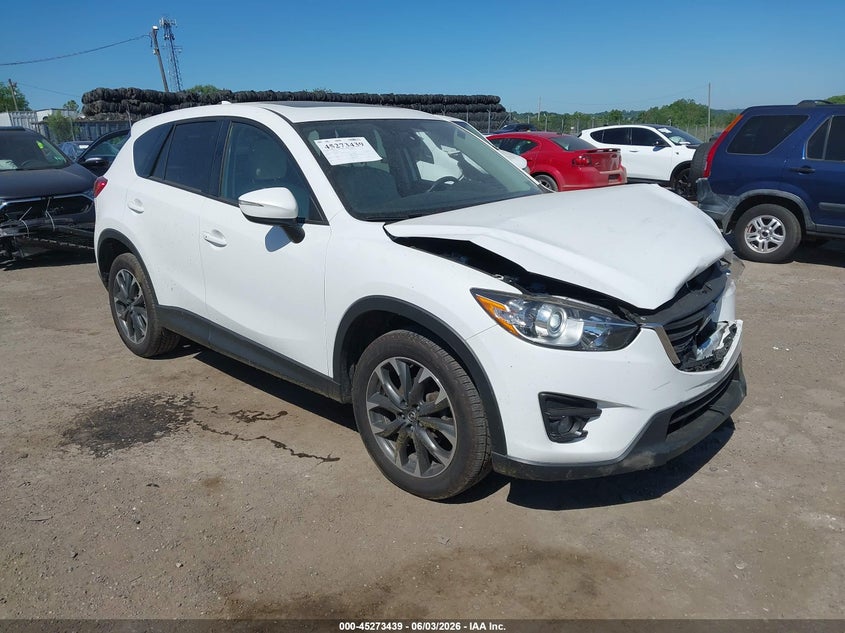 2016 Mazda Cx-5 VIN JM3KE4DY5G0833778 IAAI salvage auction — FRONT END, Salvage Title, sold $2,550 on 2026-07-12 (photo 1)