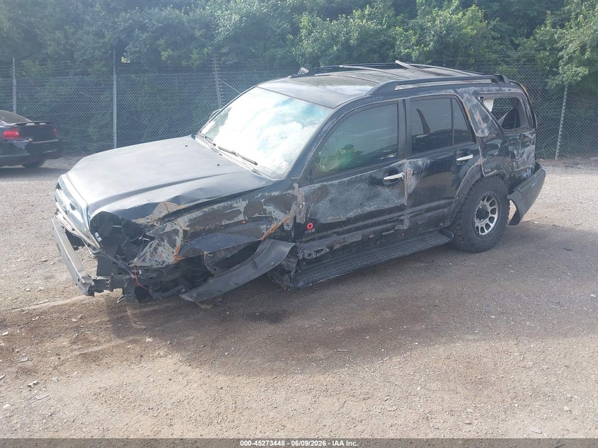 2008 Toyota 4runner VIN JTEZU14R28K004170 IAAI salvage auction — ROLLOVER, Salvage (Pennsylvania), sold $2,100 on 2026-07-10 (photo 2)