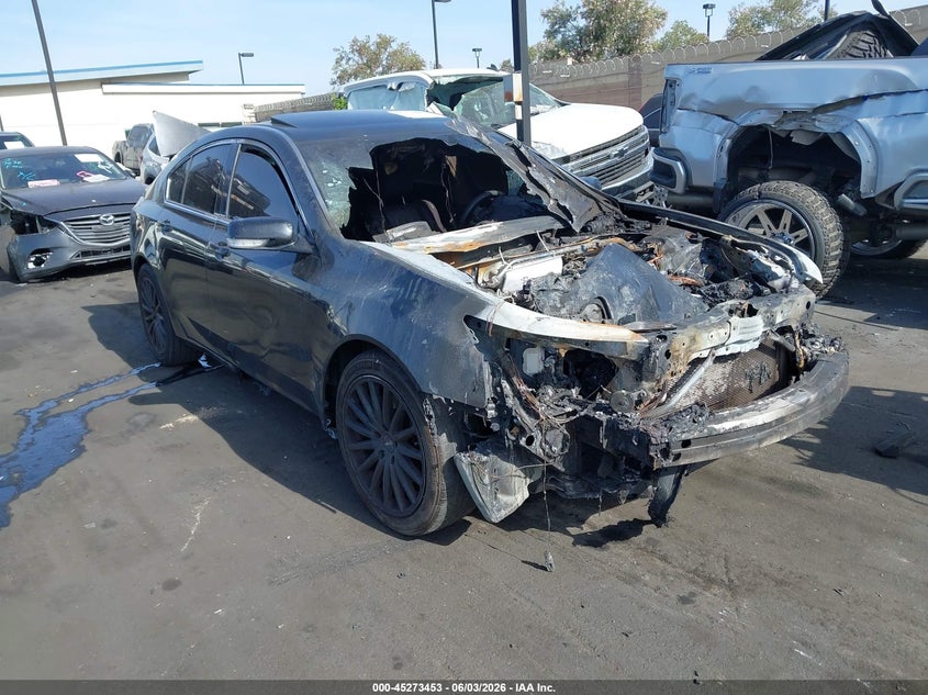 2011 Acura Tl VIN 19UUA8F22BA008508 IAAI salvage auction — ENGINE BURN, Non-Repairable Certificate (California), sold $25 on 2026-07-09 (photo 1)