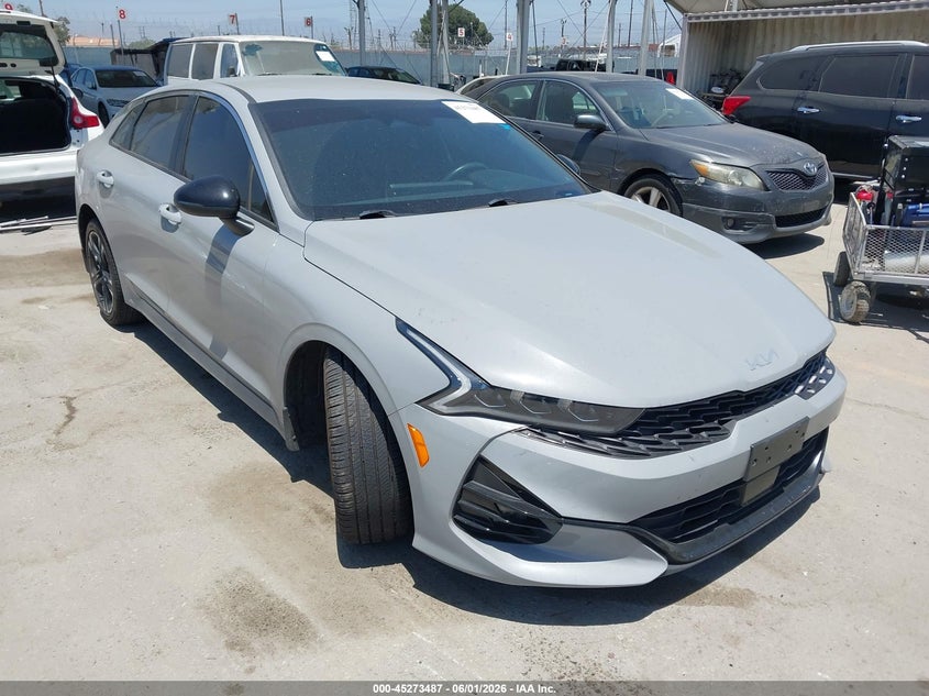 2023 Kia K5 VIN 5XXG64J21PG167688 IAAI salvage auction — LEFT FRONT, Salvage Title, sold $4,400 on 2026-07-22 (photo 1)