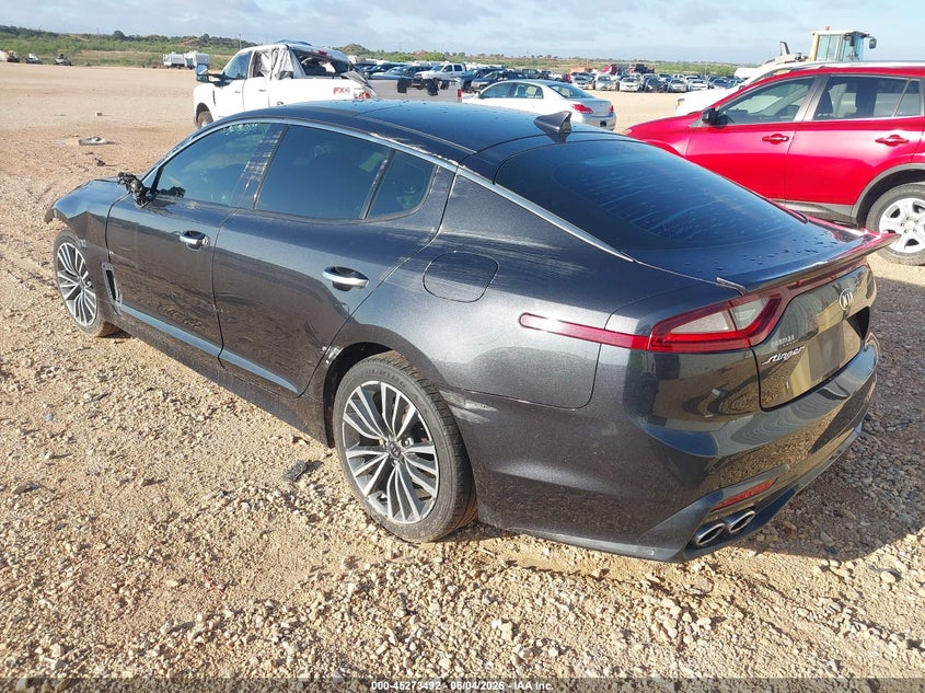2019 Kia Stinger VIN KNAE25LA9K6046036 IAAI salvage auction — FRONT END, Salvage Title, sold $2,900 on 2026-08-27 (photo 3)