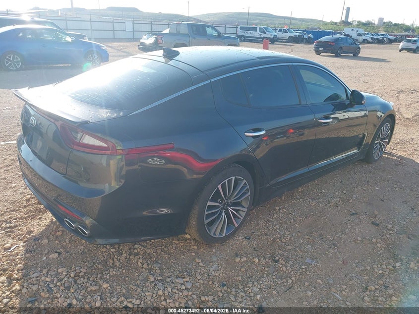 2019 Kia Stinger VIN KNAE25LA9K6046036 IAAI salvage auction — FRONT END, Salvage Title, sold $2,900 on 2026-08-27 (photo 4)