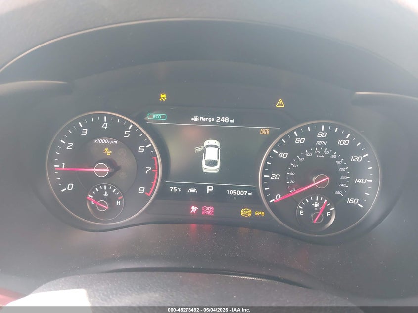 2019 Kia Stinger VIN KNAE25LA9K6046036 IAAI salvage auction — FRONT END, Salvage Title, sold $2,900 on 2026-08-27 (photo 7)