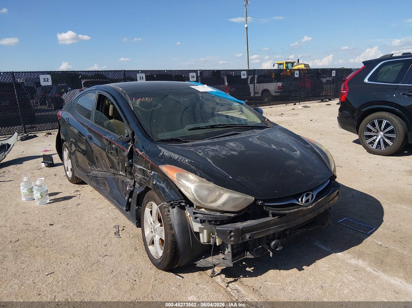 2012 Hyundai Elantra VIN KMHDH4AE6CU339768 IAAI salvage auction — FRONT END, Salvage (Texas), sold $375 on 2026-07-07 (photo 1)