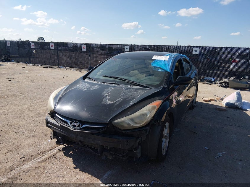 2012 Hyundai Elantra VIN KMHDH4AE6CU339768 IAAI salvage auction — FRONT END, Salvage (Texas), sold $375 on 2026-07-07 (photo 2)