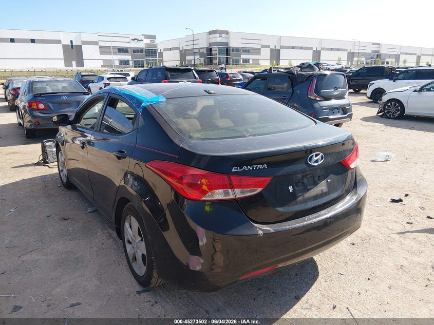 2012 Hyundai Elantra VIN KMHDH4AE6CU339768 IAAI salvage auction — FRONT END, Salvage (Texas), sold $375 on 2026-07-07 (photo 3)