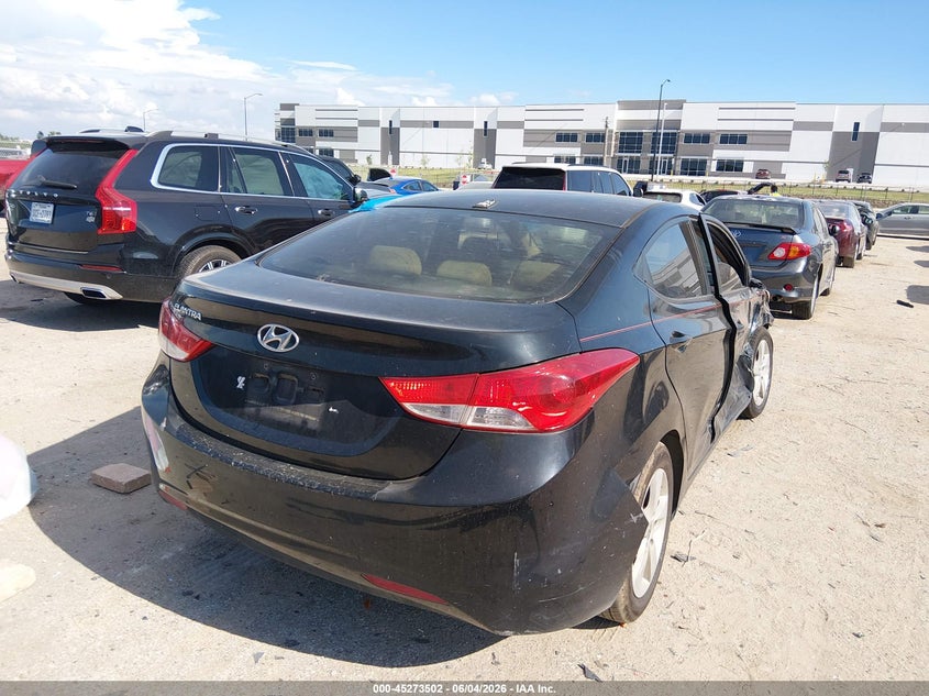2012 Hyundai Elantra VIN KMHDH4AE6CU339768 IAAI salvage auction — FRONT END, Salvage (Texas), sold $375 on 2026-07-07 (photo 4)