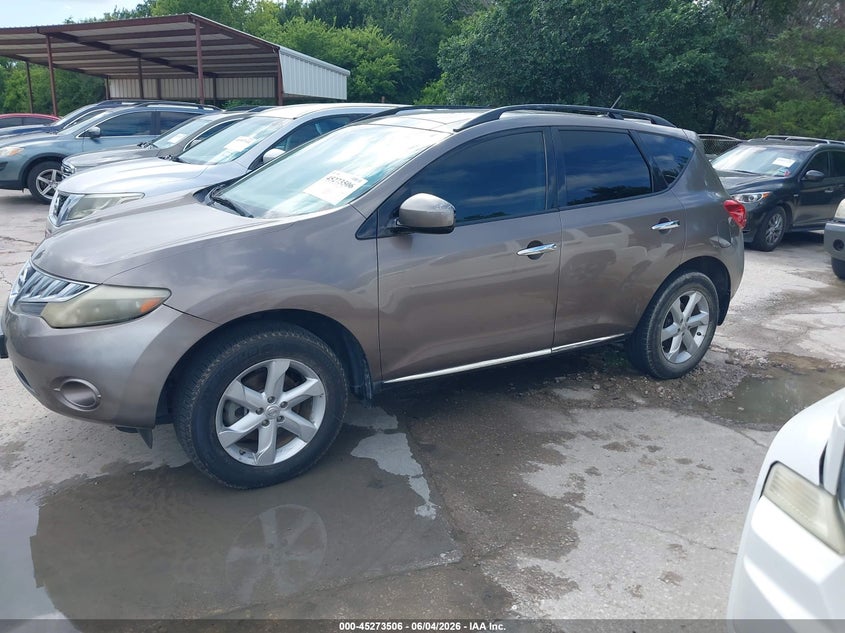 2009 Nissan Murano VIN JN8AZ18W99W131242 IAAI salvage auction — REPOSSESSION, Nrc Lienholder Repossession Paperwork (Texas), sold $450 on 2026-07-06 (photo 2)