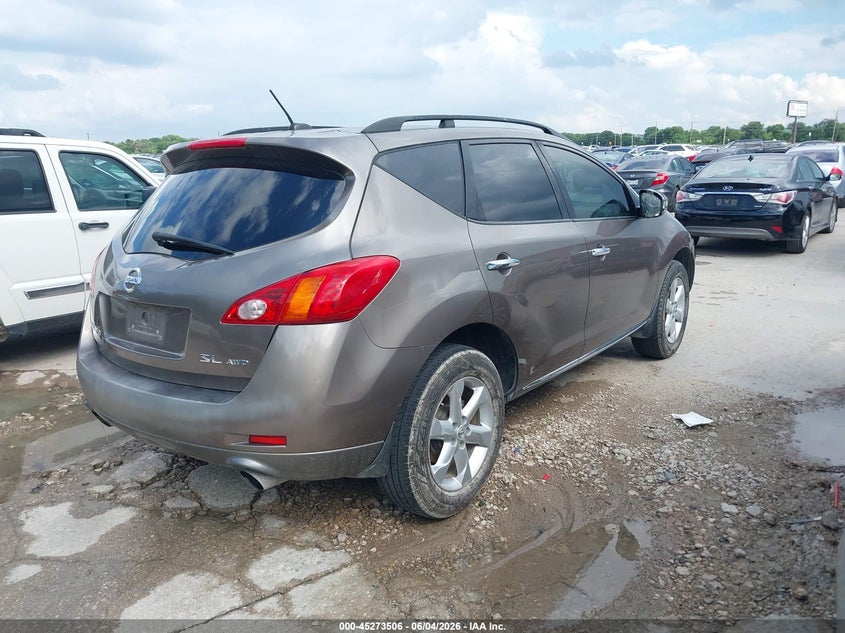 2009 Nissan Murano VIN JN8AZ18W99W131242 IAAI salvage auction — REPOSSESSION, Nrc Lienholder Repossession Paperwork (Texas), sold $450 on 2026-07-06 (photo 4)