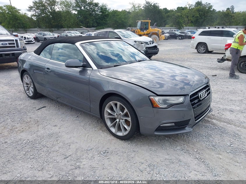 2013 Audi A5 VIN WAUCFAFH9DN004715 IAAI salvage auction — WATER/FLOOD, Salvage Title, sold $1,000 on 2026-07-16 (photo 1)