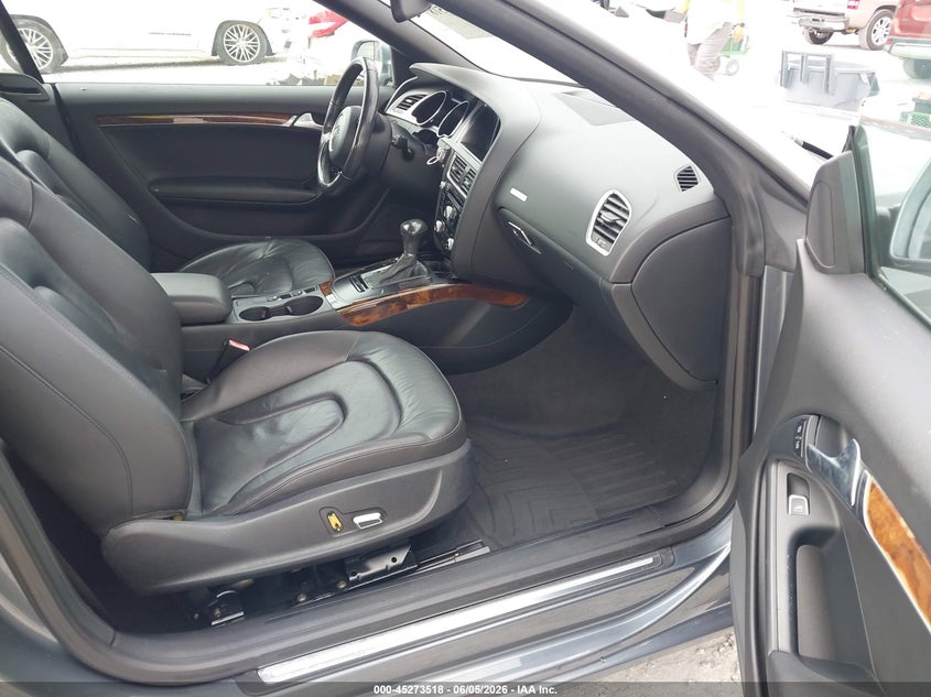 2013 Audi A5 VIN WAUCFAFH9DN004715 IAAI salvage auction — WATER/FLOOD, Salvage Title, sold $1,000 on 2026-07-16 (photo 5)