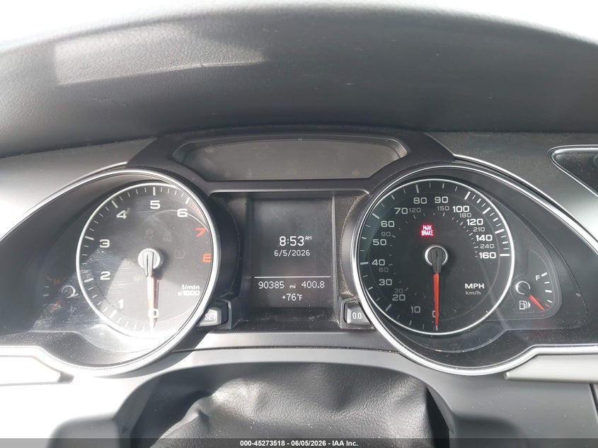 2013 Audi A5 VIN WAUCFAFH9DN004715 IAAI salvage auction — WATER/FLOOD, Salvage Title, sold $1,000 on 2026-07-16 (photo 7)