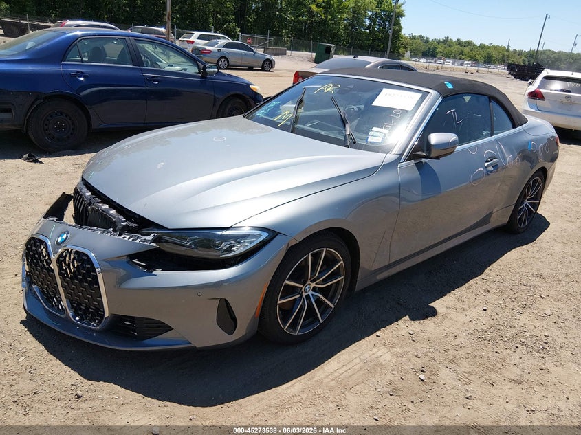 2024 BMW 4er VIN WBA23AT00RCR69307 IAAI salvage auction — FRONT END, Salvage Title, sold $10,400 on 2026-07-31 (photo 2)