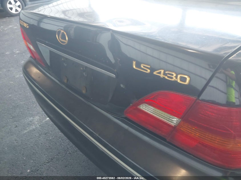 2002 Lexus Ls 430 VIN JTHBN30F120052786 IAAI salvage auction — FRONT & REAR, Nrc Lienholder Repossession Paperwork (Georgia), sold $650 on 2026-07-07 (photo 6)