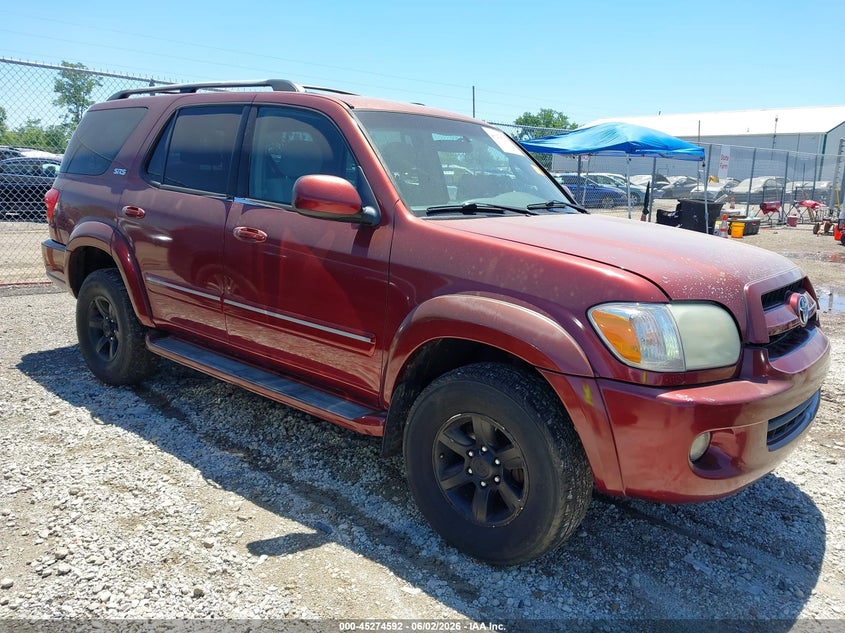 2007 Toyota Sequoia VIN 5TDBT44A67S278189 IAAI salvage auction — NORMAL WEAR, Original (Ohio), sold $1,150 on 2026-07-09 (photo 1)