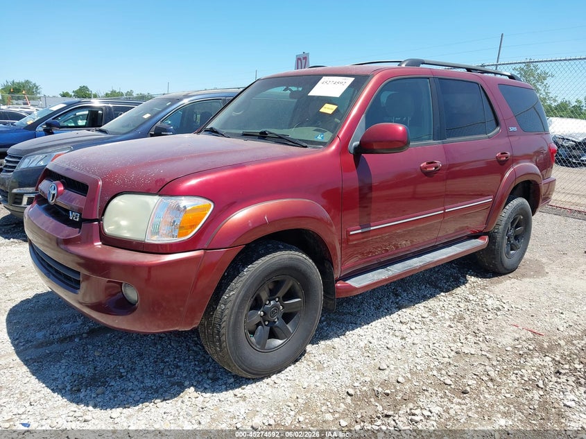 2007 Toyota Sequoia VIN 5TDBT44A67S278189 IAAI salvage auction — NORMAL WEAR, Original (Ohio), sold $1,150 on 2026-07-09 (photo 2)