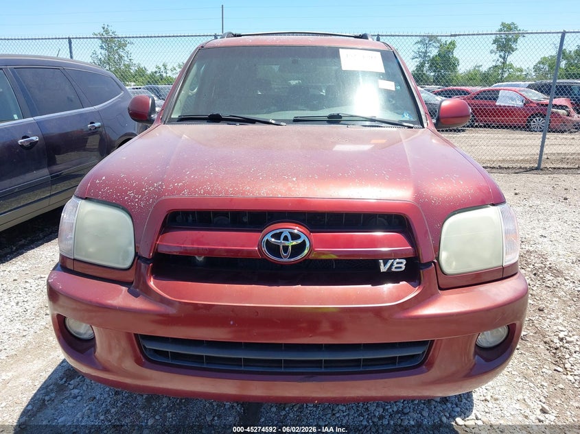 2007 Toyota Sequoia VIN 5TDBT44A67S278189 IAAI salvage auction — NORMAL WEAR, Original (Ohio), sold $1,150 on 2026-07-09 (photo 6)
