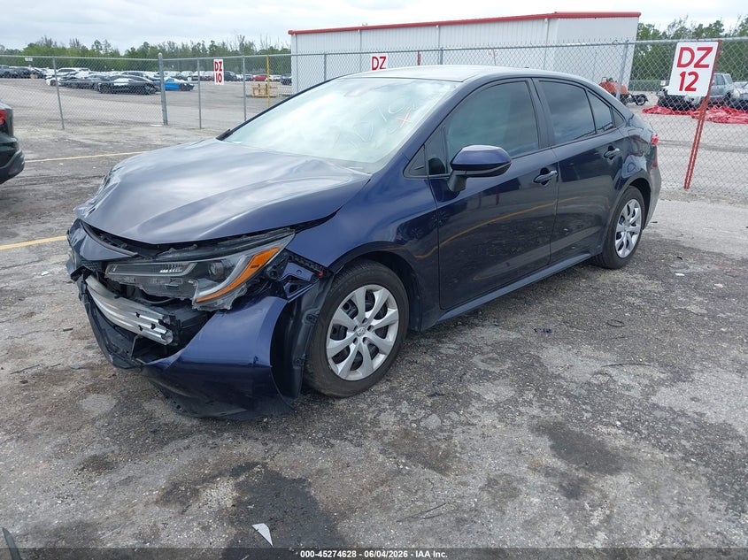 2022 Toyota Corolla VIN 5YFEPMAE7NP377070 IAAI salvage auction — FRONT END, Salvage Title, sold $3,150 on 2026-07-29 (photo 2)