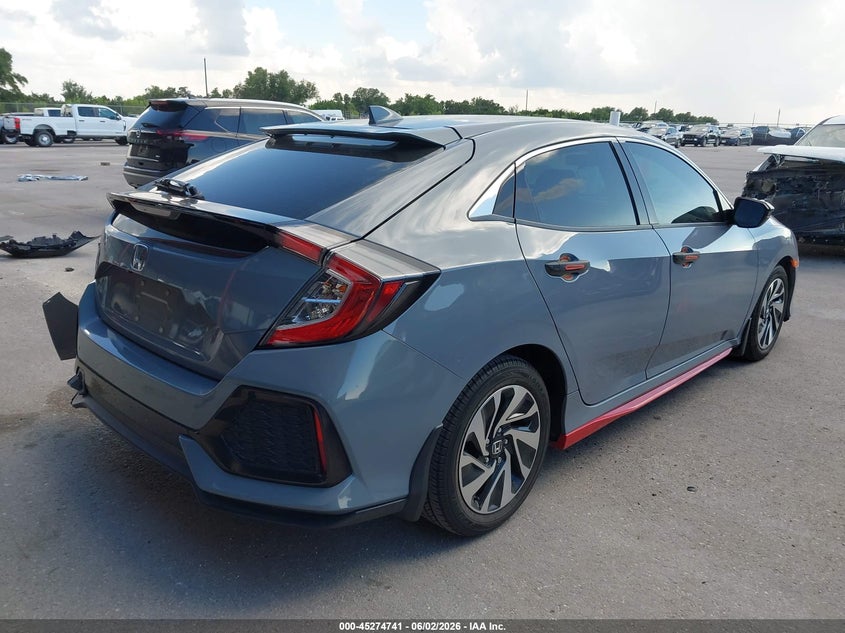2018 Honda Civic VIN SHHFK7H26JU238018 IAAI salvage auction — REAR END, Original (Texas), sold $5,000 on 2026-07-12 (photo 4)