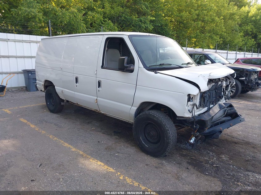 2008 Ford E 250 VIN 1FTNE24W98DA12072 IAAI salvage auction — FRONT END, Clear (Michigan), sold $425 on 2026-07-06 (photo 1)