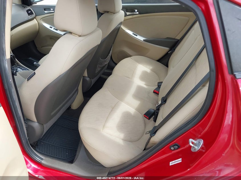 2012 Hyundai Accent VIN KMHCU4AE5CU080052 IAAI salvage auction — LEFT SIDE, Clear (Florida), sold $825 on 2026-07-22 (photo 8)