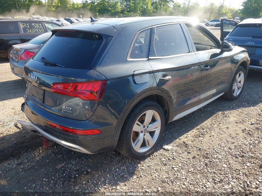 2018 Audi Q5 VIN WA1ANAFY8J2248182 IAAI salvage auction — FRONT & REAR, Mv-907A (New York), sold $6,100 on 2026-07-28 (photo 4)