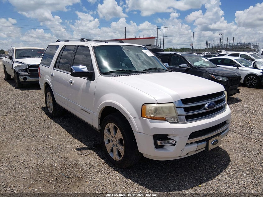 2015 Ford Expedition VIN 1FMJU1LT4FEF34873 IAAI salvage auction — WATER/FLOOD, Salvage (Louisiana), sold $850 on 2026-07-29 (photo 1)