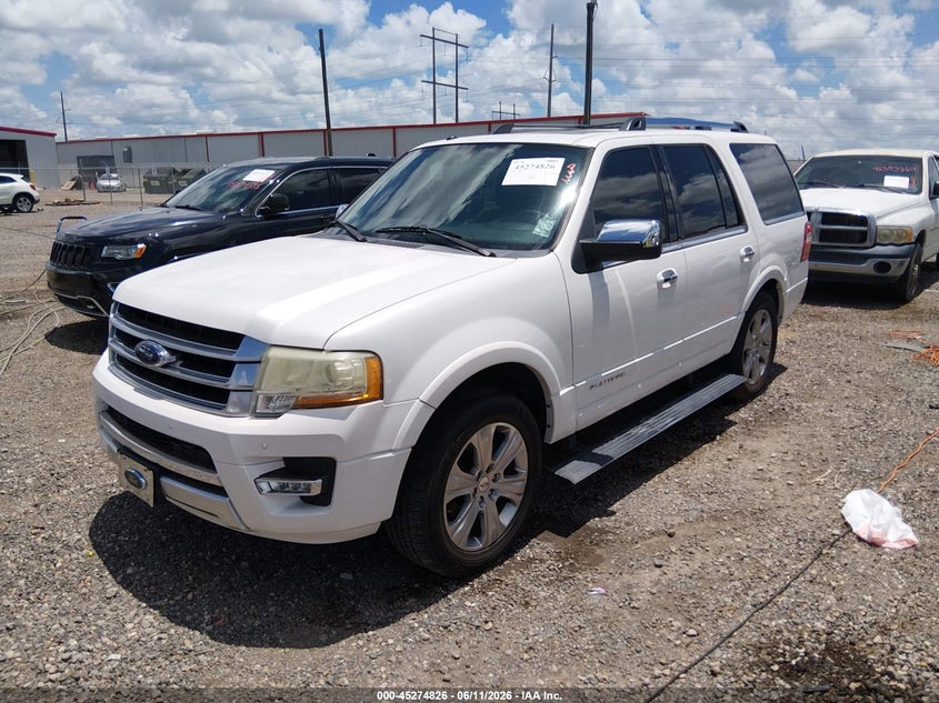 2015 Ford Expedition VIN 1FMJU1LT4FEF34873 IAAI salvage auction — WATER/FLOOD, Salvage (Louisiana), sold $850 on 2026-07-29 (photo 2)