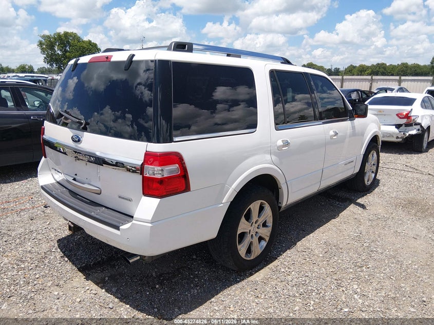 2015 Ford Expedition VIN 1FMJU1LT4FEF34873 IAAI salvage auction — WATER/FLOOD, Salvage (Louisiana), sold $850 on 2026-07-29 (photo 4)