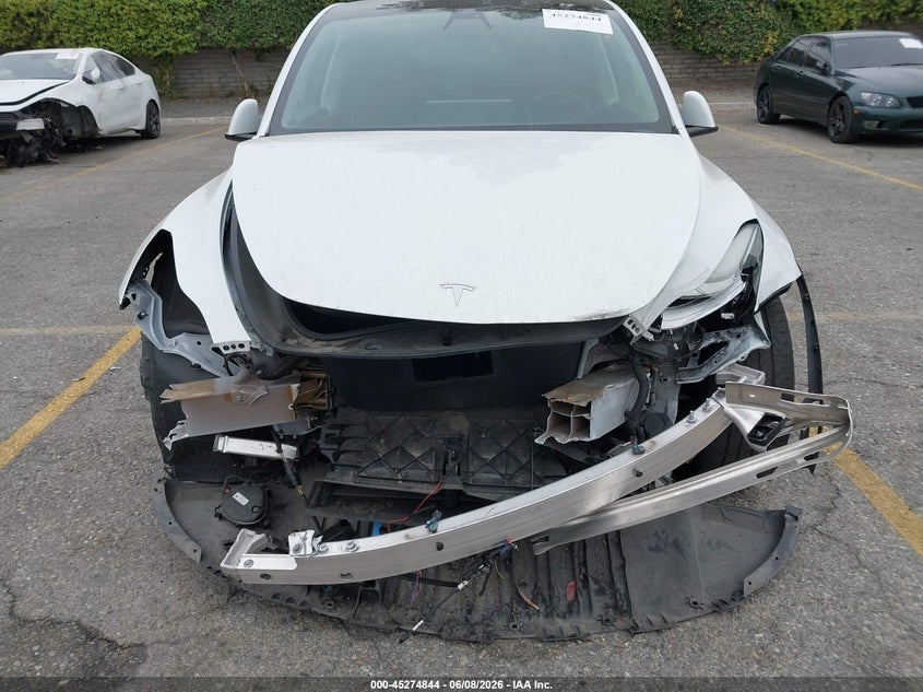 2022 Tesla Model y VIN 7SAYGDEE3NF433723 IAAI salvage auction — FRONT & REAR, Salvage Title, sold $8,775 on 2026-07-14 (photo 6)