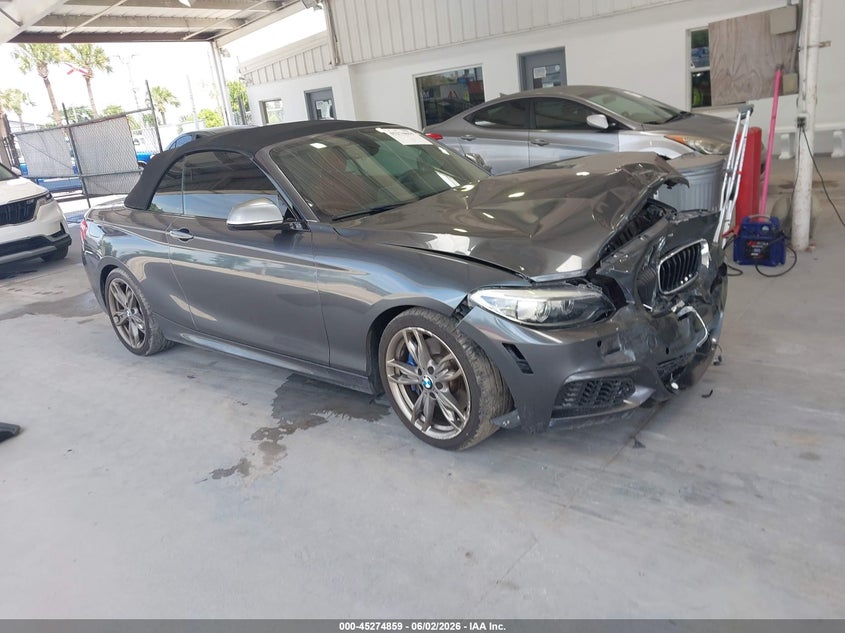 2016 BMW M2 VIN WBA1M1C58GV393939 IAAI salvage auction — FRONT END, Salvage Title, sold $3,775 on 2026-07-08 (photo 1)