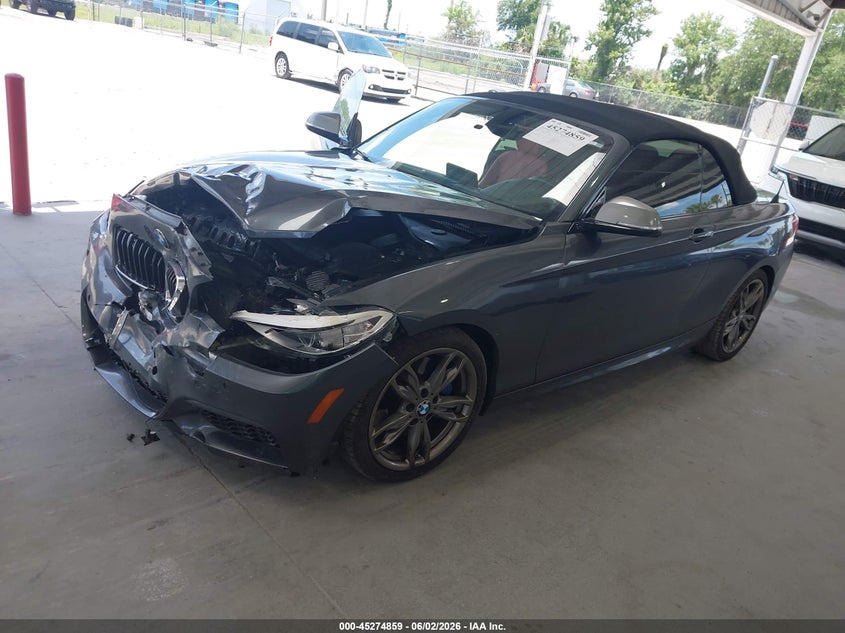 2016 BMW M2 VIN WBA1M1C58GV393939 IAAI salvage auction — FRONT END, Salvage Title, sold $3,775 on 2026-07-08 (photo 2)