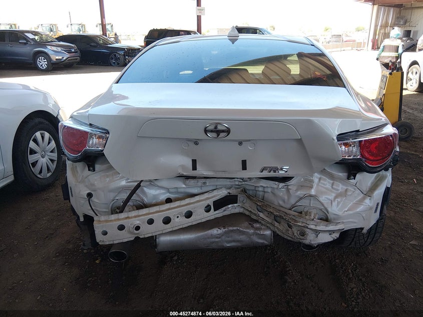 2013 Scion Fr-s VIN JF1ZNAA15D2707844 IAAI salvage auction — REAR END, Salvage Title, sold $3,975 on 2026-07-14 (photo 6)