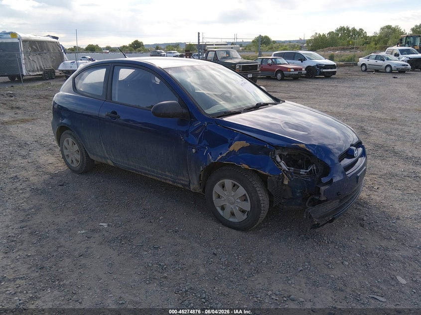 2007 Hyundai Accent VIN KMHCM36C17U047735 IAAI salvage auction — RIGHT FRONT, Clear (Montana), sold $375 on 2026-07-18 (photo 1)