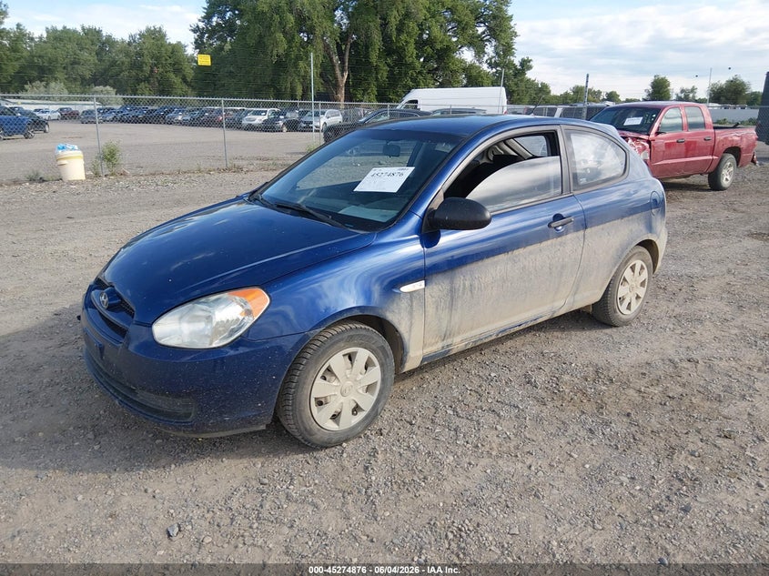 2007 Hyundai Accent VIN KMHCM36C17U047735 IAAI salvage auction — RIGHT FRONT, Clear (Montana), sold $375 on 2026-07-18 (photo 2)