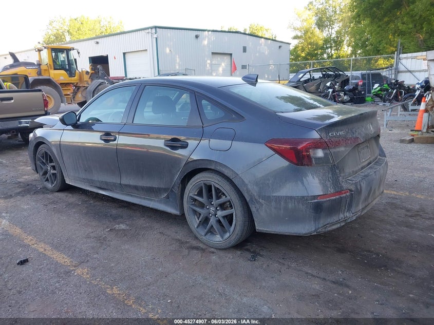 2025 Honda Civic VIN 2HGFE2F54SH506926 IAAI salvage auction — FRONT END, Salvage Title, sold $10,200 on 2026-07-30 (photo 3)