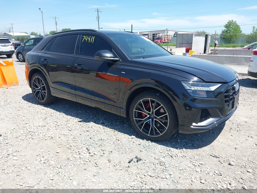 2020 Audi Q8 VIN WA1FVAF11LD015731 IAAI salvage auction — LEFT SIDE, Salvage (Wisconsin), sold $20,500 on 2026-07-23 (photo 1)