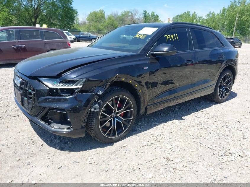 2020 Audi Q8 VIN WA1FVAF11LD015731 IAAI salvage auction — LEFT SIDE, Salvage (Wisconsin), sold $20,500 on 2026-07-23 (photo 2)