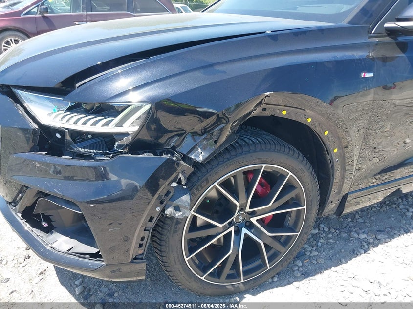 2020 Audi Q8 VIN WA1FVAF11LD015731 IAAI salvage auction — LEFT SIDE, Salvage (Wisconsin), sold $20,500 on 2026-07-23 (photo 6)