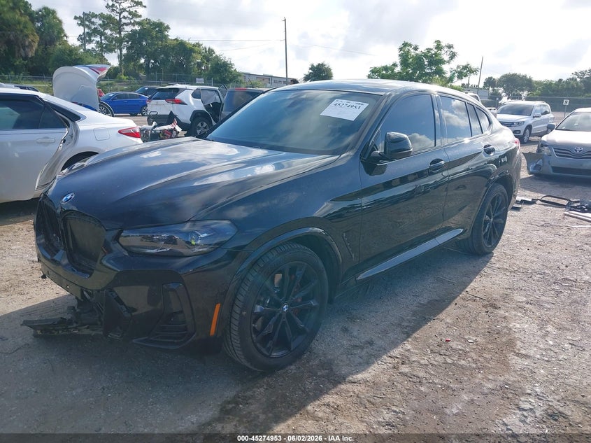 2024 BMW X4 VIN 5UX33DT02R9U35651 IAAI salvage auction — FRONT END, Salvage Title, sold $20,500 on 2026-07-09 (photo 2)