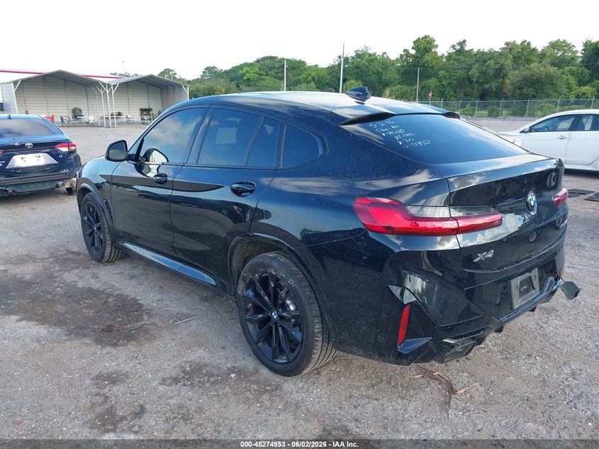 2024 BMW X4 VIN 5UX33DT02R9U35651 IAAI salvage auction — FRONT END, Salvage Title, sold $20,500 on 2026-07-09 (photo 3)