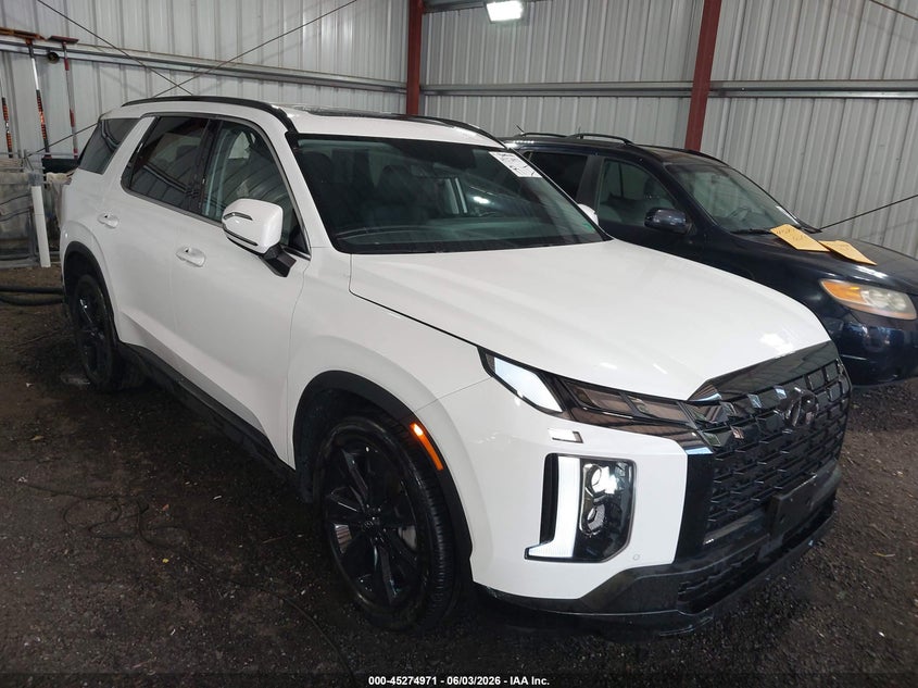 2025 Hyundai Palisade VIN KM8R3DGE5SU946898 IAAI salvage auction — EXTERIOR BURN, Salvage Title, sold $25 on 2026-07-30 (photo 1)