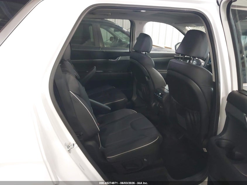 2025 Hyundai Palisade VIN KM8R3DGE5SU946898 IAAI salvage auction — EXTERIOR BURN, Salvage Title, sold $25 on 2026-07-30 (photo 8)