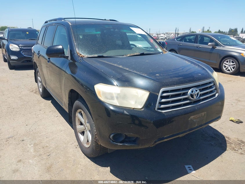 2008 Toyota Highlander VIN JTEDS41A782015861 IAAI salvage auction — NORMAL WEAR, Clear - Dealer Only (California), sold $1,300 on 2026-07-08 (photo 1)