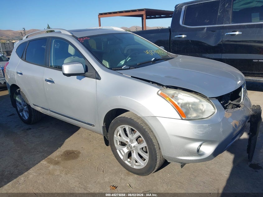 2012 Nissan Rogue VIN JN8AS5MT9CW257115 IAAI salvage auction — LEFT FRONT, Salvage (California), sold $600 on 2026-07-30 (photo 1)
