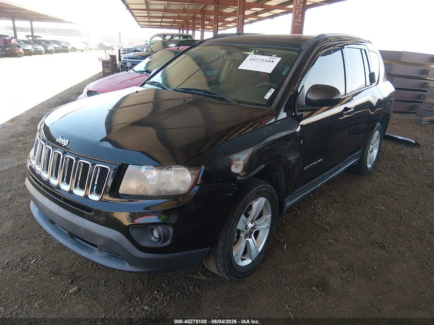 2016 Jeep Compass VIN 1C4NJCBA3GD641401 IAAI salvage auction — FRONT END, Salvage Title, sold $1,550 on 2026-07-05 (photo 2)