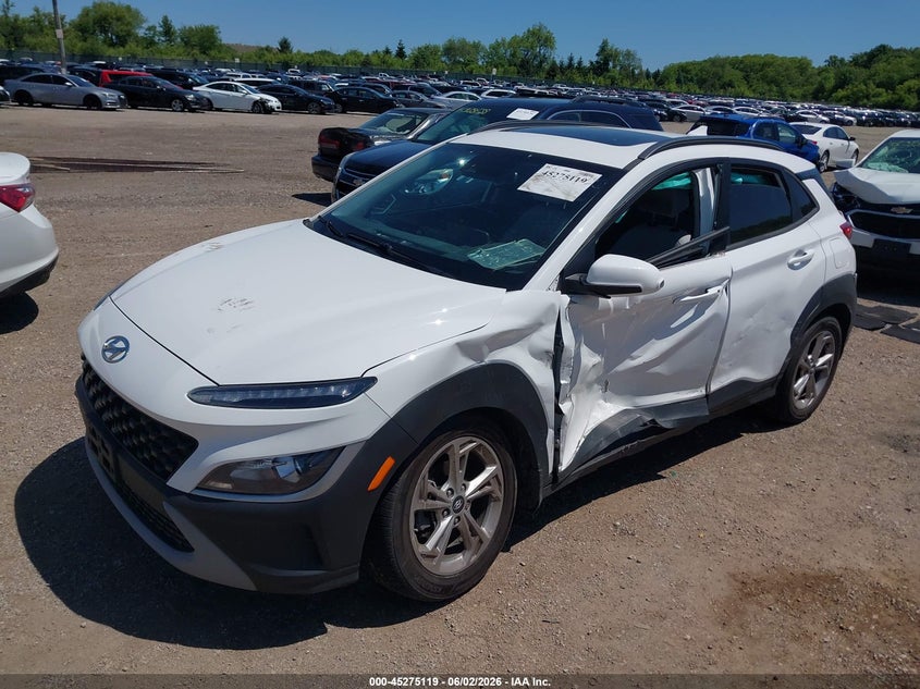 2022 Hyundai Kona VIN KM8K32AB9NU863533 IAAI salvage auction — SIDE, Salvage Title, sold $4,250 on 2026-08-01 (photo 2)